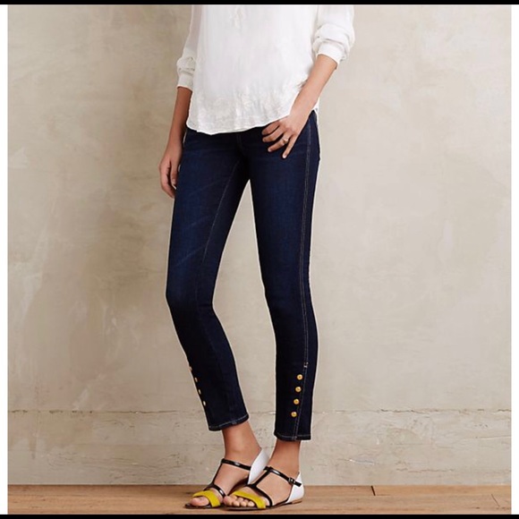 button hem jeans